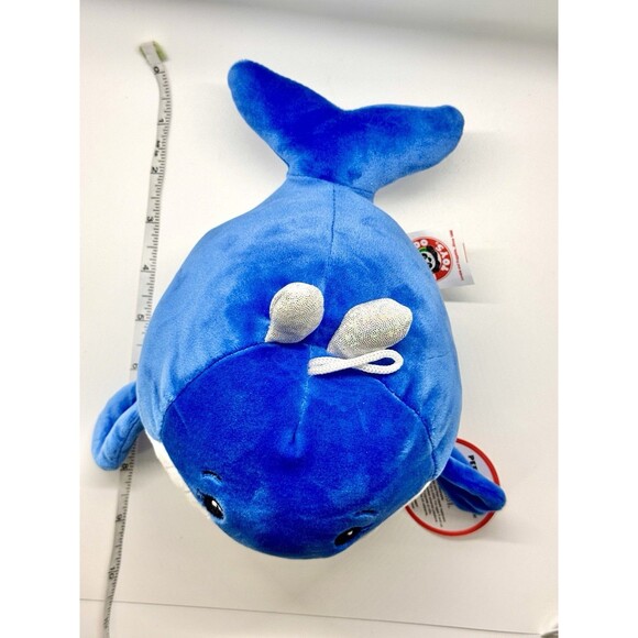 Peek a Boo Toys Blue Whale Plush 8 Inch Stuffed Animal Toy Gift Stocking Stuffer - Picture 10 of 10